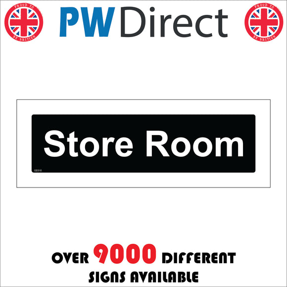 Was Store Sign Store Room Sign – PWDirect