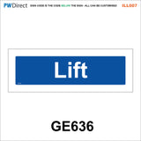 AILL007 Made To Order Kitchen Hall Door Plaque Lifts Bedroom