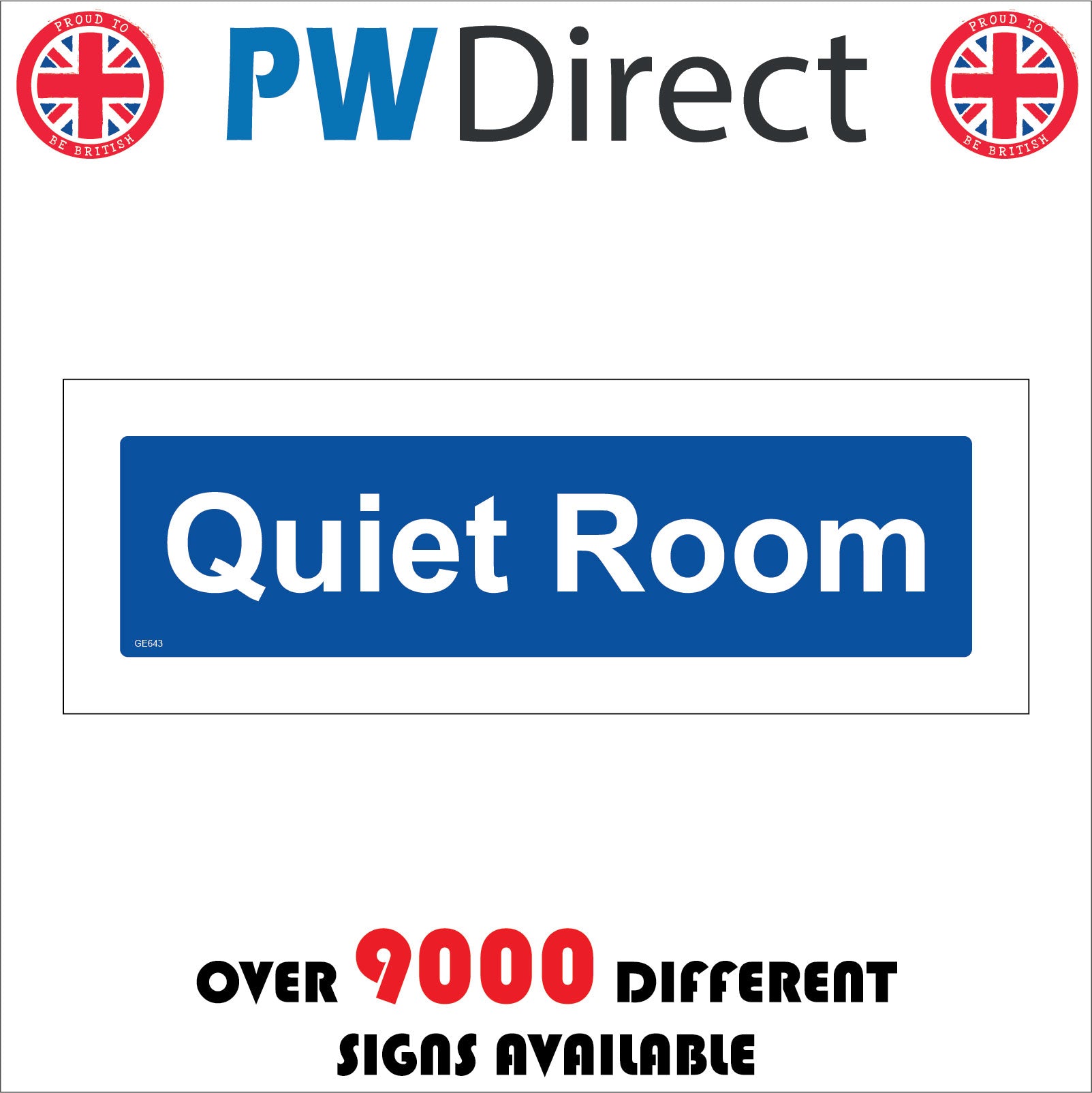 Quiet Room Sign – PWDirect