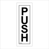 GE684 Push Sign