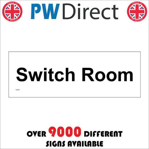 Switch Box Signs Switch Room Sign – PWDirect