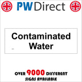 GE695 Contaminated Water Sign