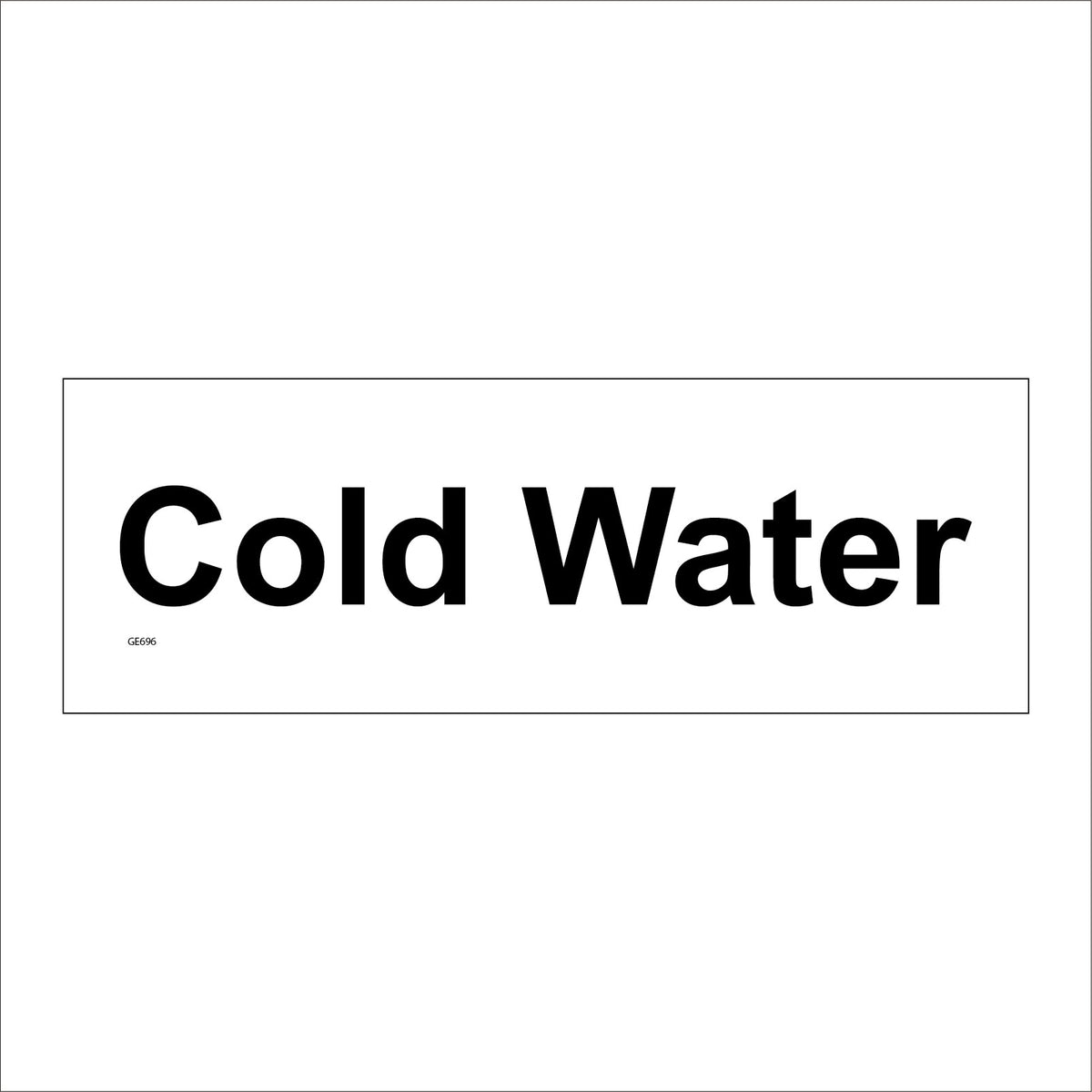 Cold Water Sign – PWDirect