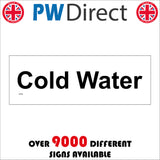 GE696 Cold Water Sign