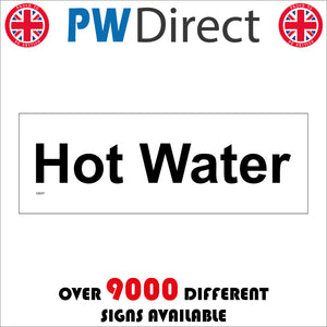 GE697 Hot Water Sign