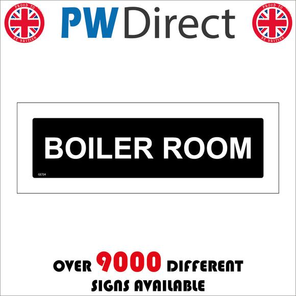 GE724 Boiler Room Sign