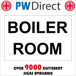 GE725 Boiler Room Sign