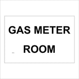 GE726 Gas Meter Room Sign
