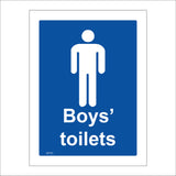 GE755 Boys Toilets Sign with Boy