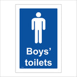 GE755 Boys Toilets Sign with Boy