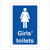 GE756 Girls Toilets Sign with Girl