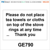 AWBL005 Made To Order Sign Wash Hands Sink Pots Utensils Raw Food