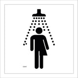 GE807 Shower Gender Neutral Unisex Whichever Sign with Shower Male Female