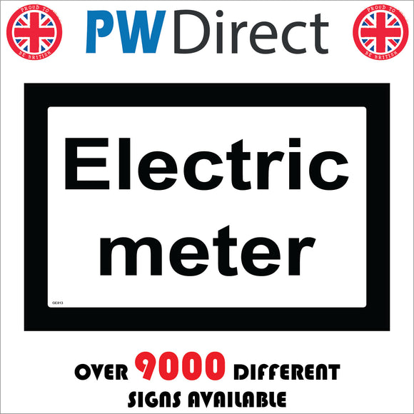 Electric Meter Sign – PWDirect