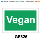 AWBL005 Made To Order Sign Wash Hands Sink Pots Utensils Raw Food