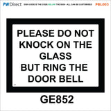 PBL003  Nosey Neighbour Ring Bell Left Right Parcel Drop Box