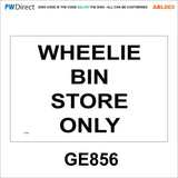 ABL003 Recycling Choice Custom Text Words Refuse Bins Dog Poo