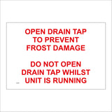 GE929 Open Drain Tap To Prevent Frost Pipe Plumbing Water Fluid