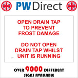GE929 Open Drain Tap To Prevent Frost Pipe Plumbing Water Fluid