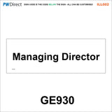 AILL002 Made To Order Door Plaques Security Site Office Staff Signs