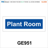 AILL008 Made To Order Door Plaques Surveyor Meter Room Planner