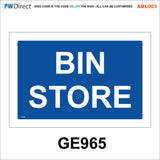 ABL003 Recycling Choice Custom Text Words Refuse Bins Dog Poo