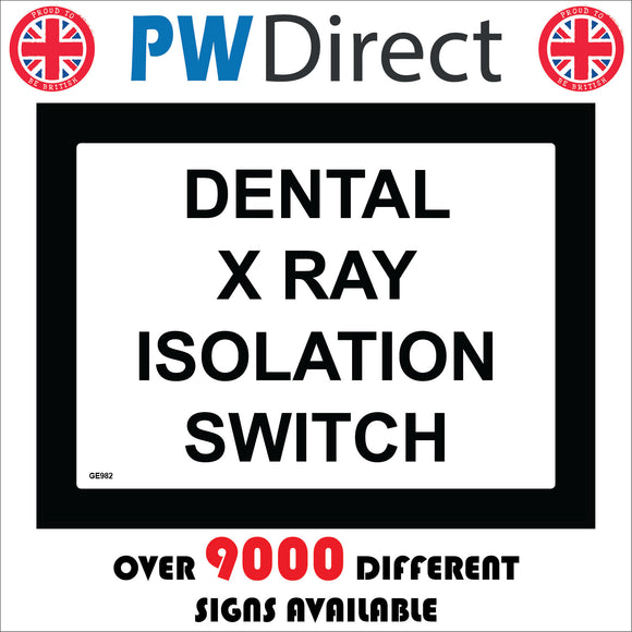 GE982 Dental X Ray Isolation Switch