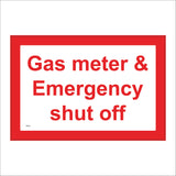 GE992 Gas Meter And Emergency Shut Off Safety Blast Fire