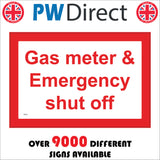 GE992 Gas Meter And Emergency Shut Off Safety Blast Fire