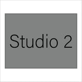 GG006 Studio 2 Two Door Plaque Room Workplace
