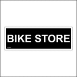 GG016 Bike Store Door Wall Plaque Cycle Rack Bicycle