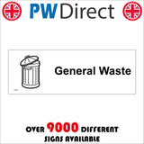 GG038 General Waste Household Bin Trash Garbage Rubbish