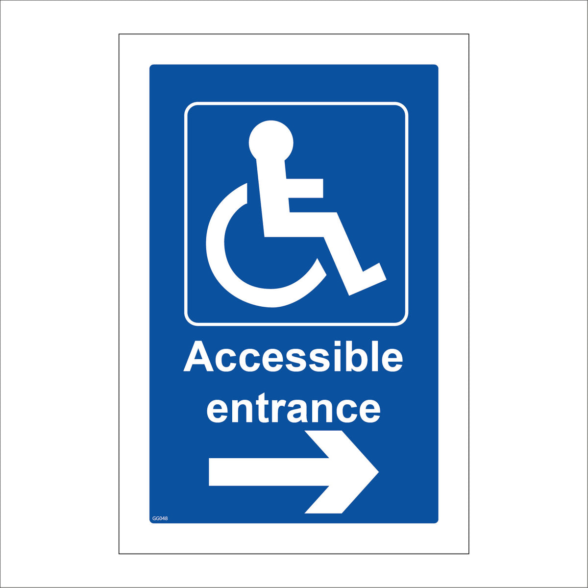 Accessible Entrance Right Arrow Direction Route – PWDirect