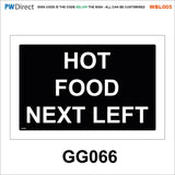 AWBL005 Made To Order Sign Wash Hands Sink Pots Utensils Raw Food