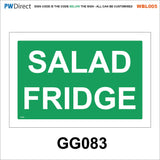 AWBL005 Made To Order Sign Wash Hands Sink Pots Utensils Raw Food