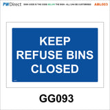 ABL003 Recycling Choice Custom Text Words Refuse Bins Dog Poo