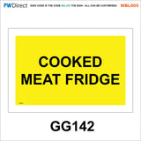 AWBL005 Made To Order Sign Wash Hands Sink Pots Utensils Raw Food