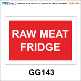 AWBL005 Made To Order Sign Wash Hands Sink Pots Utensils Raw Food