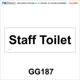 AILL002 Made To Order Door Plaques Security Site Office Staff Signs