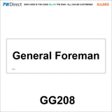 AILL002 Made To Order Door Plaques Security Site Office Staff Signs