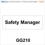 AILL002 Made To Order Door Plaques Security Site Office Staff Signs