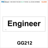 AILL002 Made To Order Door Plaques Security Site Office Staff Signs