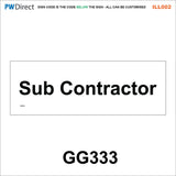 AILL002 Made To Order Door Plaques Security Site Office Staff Signs