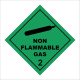 HA040 Non Flammable Gas Sign with Cannister