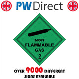 HA040 Non Flammable Gas Sign with Cannister