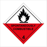 HA047 Spontaneously Combustible Sign with Fire