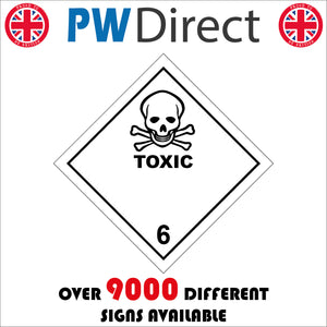 HA048 Toxic Sign with Skull & Cross Bones