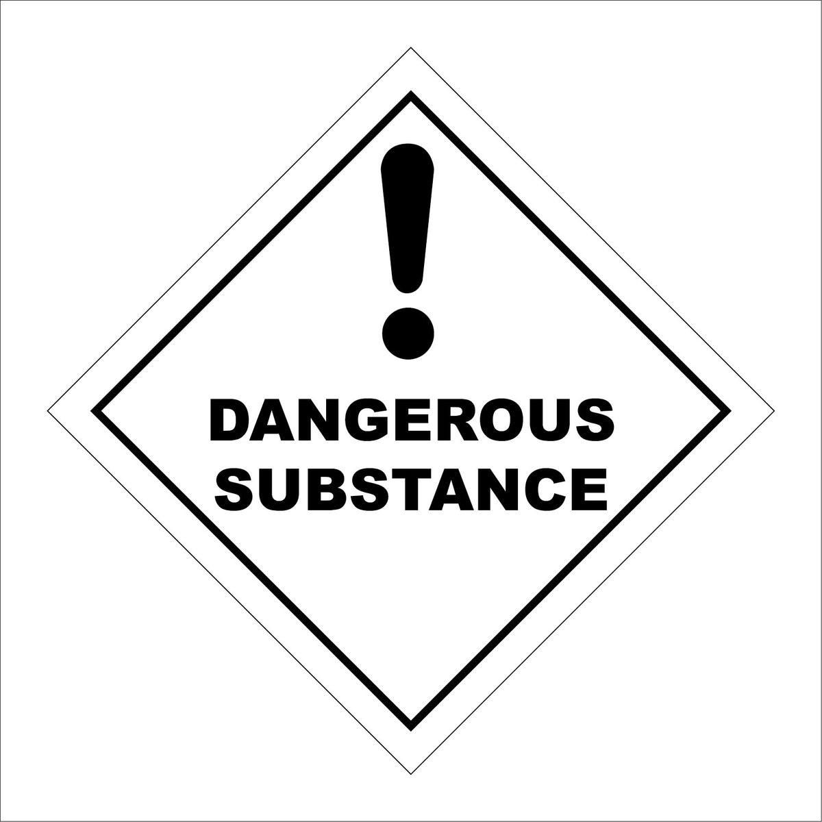 Dangerous Substance Sign with Exclamation Mark – PWDirect