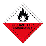 HA065 Spontaneously Combustible Sign with Fire