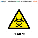 HSQ005 Environmental Hazards Arrows Skull Personalise Bespoke